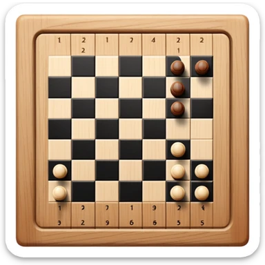 completely empty chess board with alternating black and white squares only, no chess pieces at all sticker