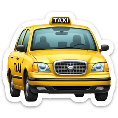 Taxi image in professional look sticker