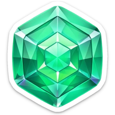 a radioactive gem emoji sticker