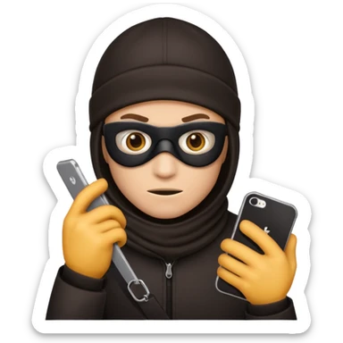 Robber iPhone emoji sticker