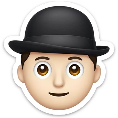 a bowler hat sticker