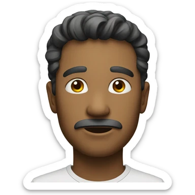 a man asking question sticker