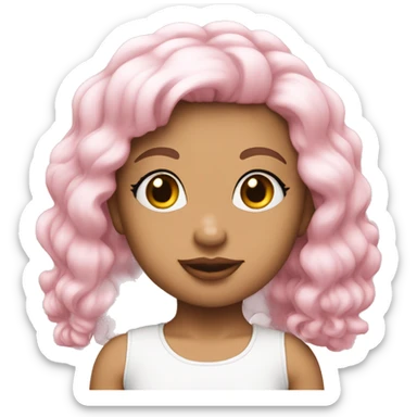 Baby pink coquette soft sticker