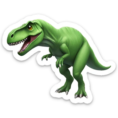 T-rex wearing a tutu doing a kickflip sticker