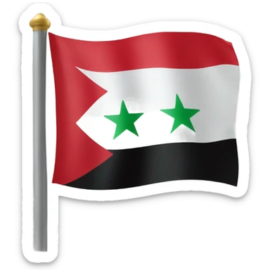 Syria new flag  sticker