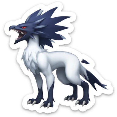 Edgy Cool Nargacuga-Absol-Pokémon Full Body sticker