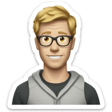 hank green wearing a shark costume  sticker