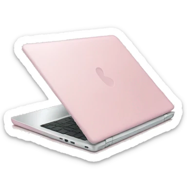 Light pink laptop sticker