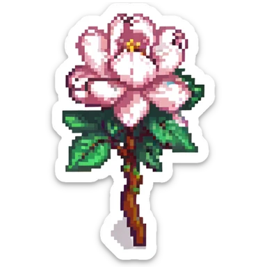 magnolia flower sticker