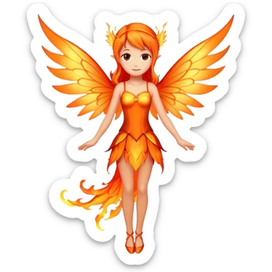 Fire fairy  sticker