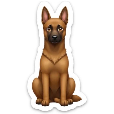Belgian malinoise sit sticker