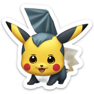 Pickachu en colère  sticker