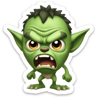 angry gremlin sticker