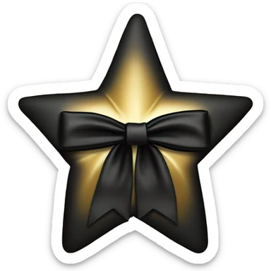 Gold star wearing a tuxedo sticker