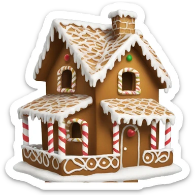 Gingerbread house sticker