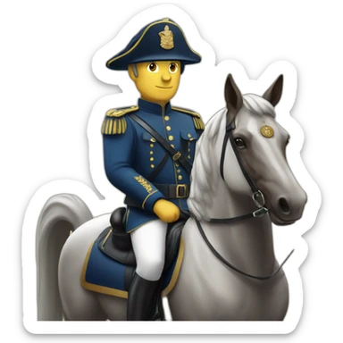 Gendarme français à cheval sticker