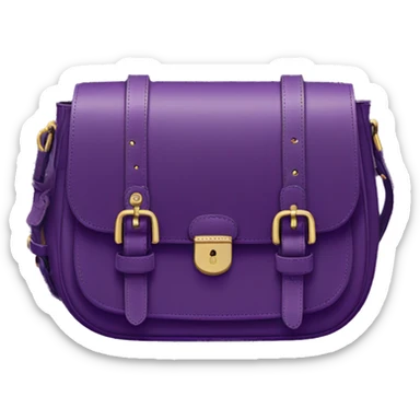 Dark purple coach saddle bag sticker