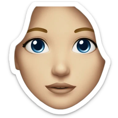 Sapphire eyes,dirty blond hair,angelic face sticker