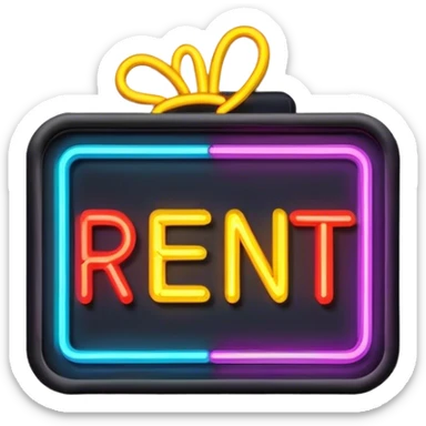 RENT FREE sticker