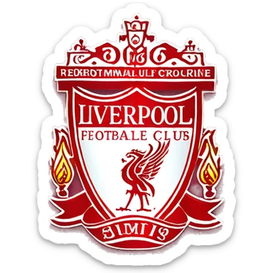 Liverpool football club logo sticker