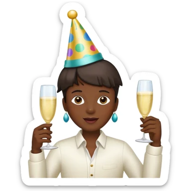 Cha cha cha expression of exitment  sticker