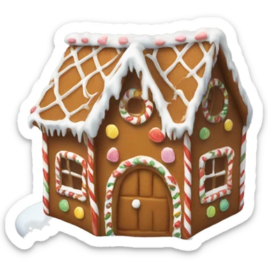 gingerbread house sticker