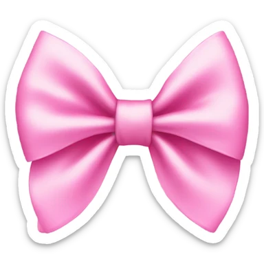 Pink bow sticker
