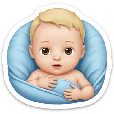 Baby boy new born sticker