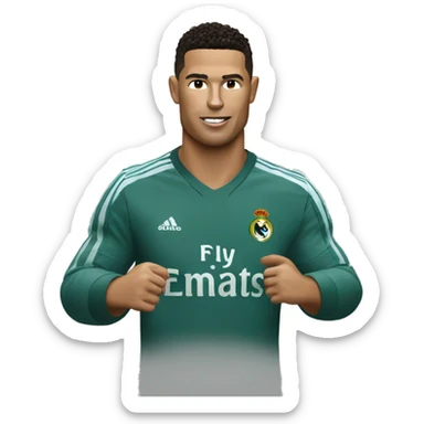 Ronaldo qui bois du coca sticker