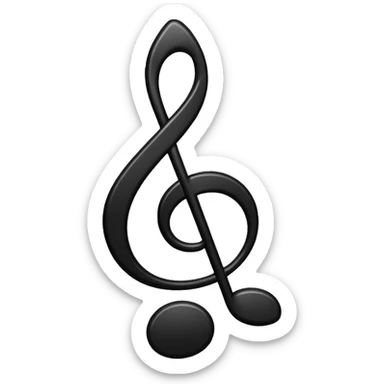 music symbol sticker