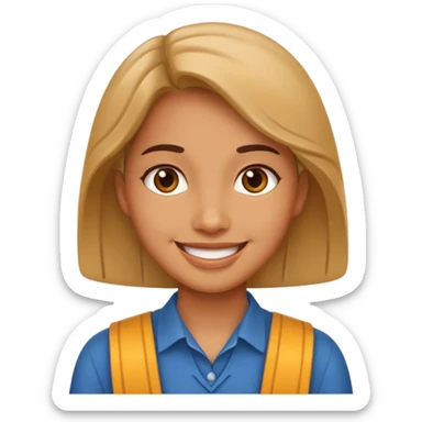 museum guide face sticker