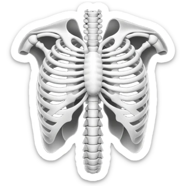 Ribcage X ray sticker