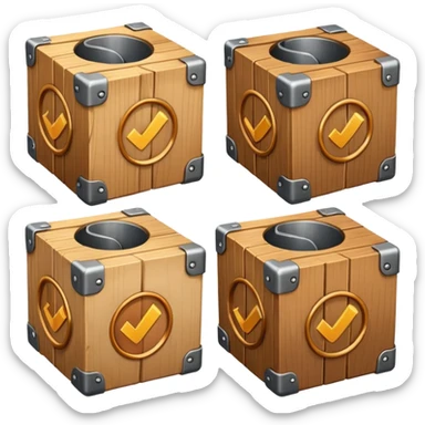 Two boxes and reload icon emoji sticker
