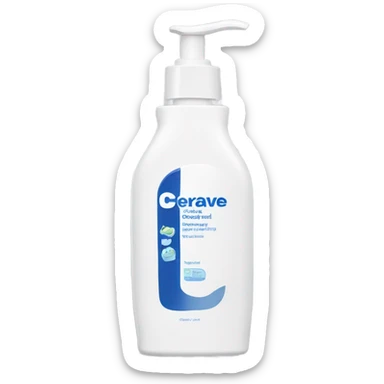 CeraVe facial cleanser bottle  sticker