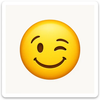 winking emoji sticker