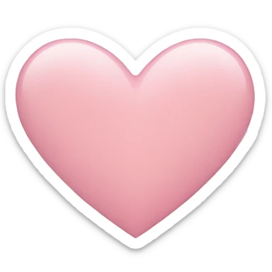 Light pink heart sticker