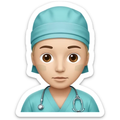 
Cartoon surgeon planning a facelift for Plastic and Reconstructive Surgery sticker