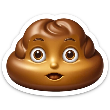 Une chocolatine qui rigole sticker