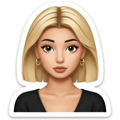 hailey bieber influencer sticker