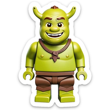 Lego shrek sticker