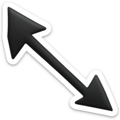 black-thin-right-arrow sticker