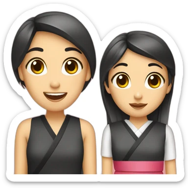 sushi date with girls sticker