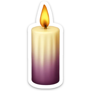 vintage candle sticker