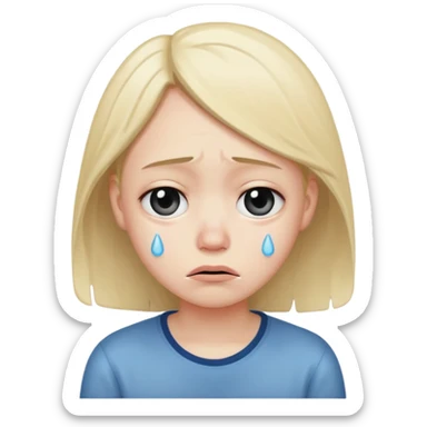 Crying meme sticker