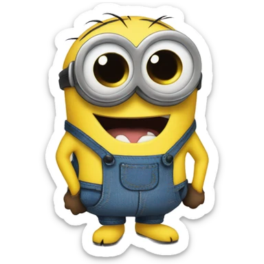 Stitch minions  sticker