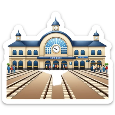 railway station in PNG format sticker