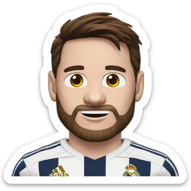 Messi Real Madrid sticker
