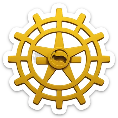 rotary club logo sticker