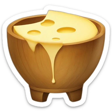 Fromage fondue sur pomme de terre sticker