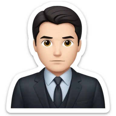 bruce wayne in suit sticker